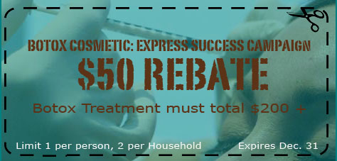 $50 Rebate on Botox Procedures