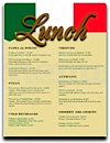 Boca Raton Italian Restaurant Caruso Ristorante Lunch Menu