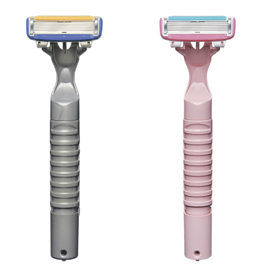 Shavemate Razor contains shave cream in the handle