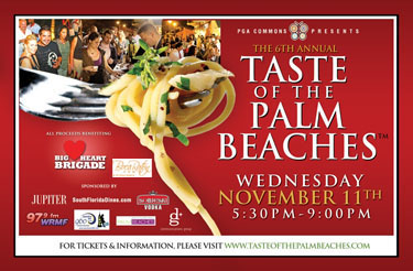 6th Annual Taste of the Palm Beaches to benefit Big Heart Brigade