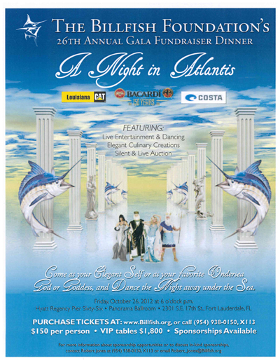 The Billfish Foundation's 26th Gala Fundraiser Dinner