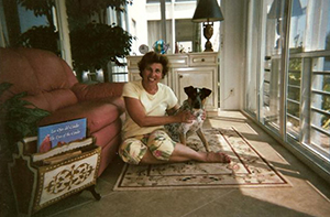 Lindy with one of her clients