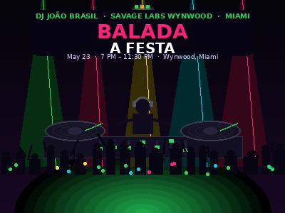 Balada A Festa DJ Joao Brasil Savage Labs Wynwood Miami May 23 2026