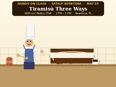 Hands On Tiramisu Three Ways Pastry Class Eataly Aventura May 24 2026