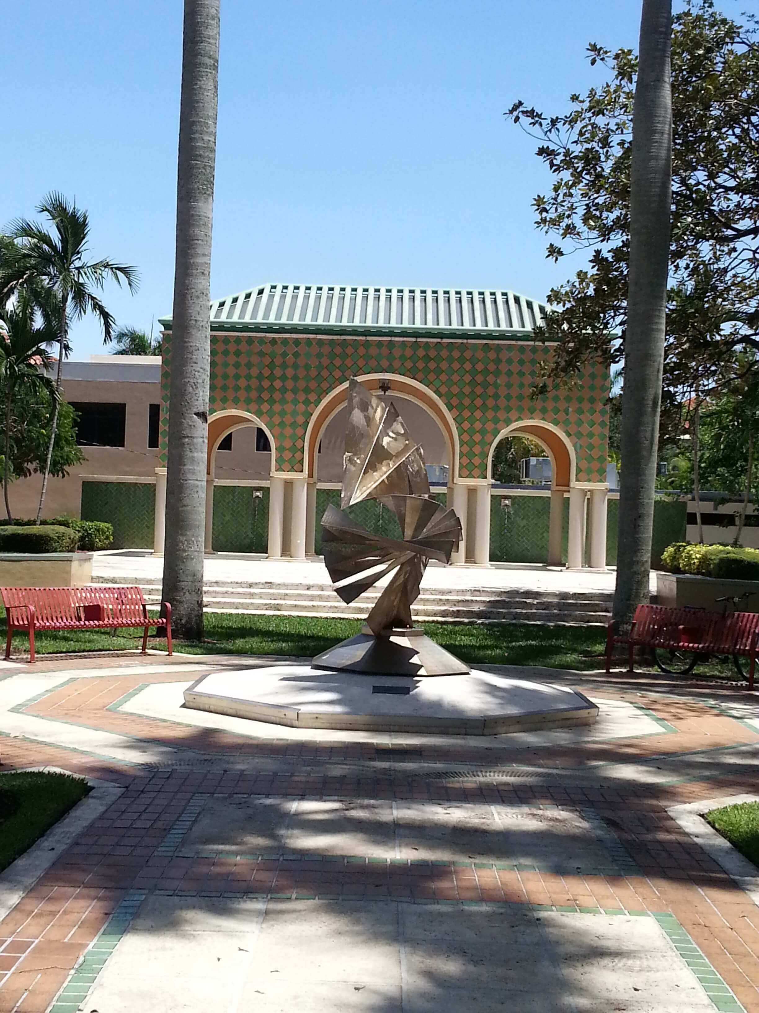 Sanborn Square Park sculpture garden and pavilion