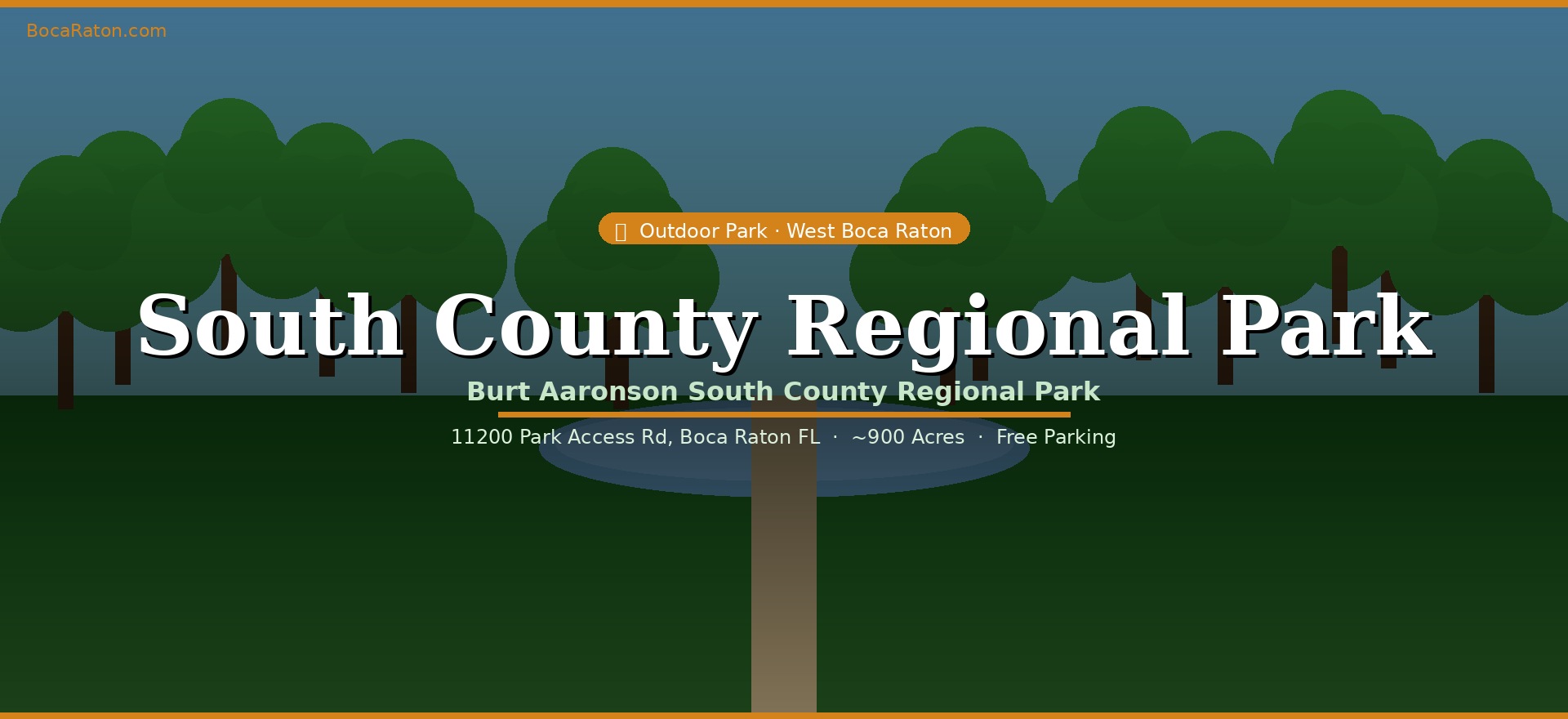 South County Regional Park Boca Raton outdoor event venue